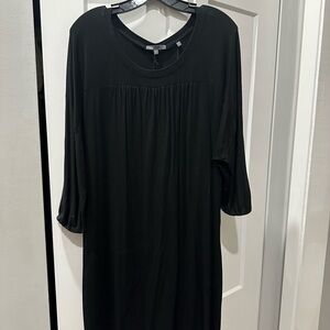 Vince Black 3/4 Sleeve Dress